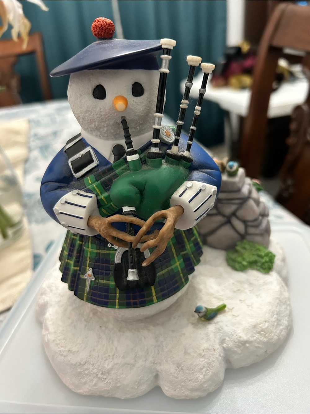 Lenox Piper In The Snow Snowman Figurine - Lynn Bywaters Retired